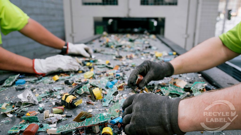 Odstránenie pokladu z koša pomocou recyklácie elektronického odpadu